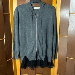 Johnny Was 4 Love and Liberty label cashmere hoodie.